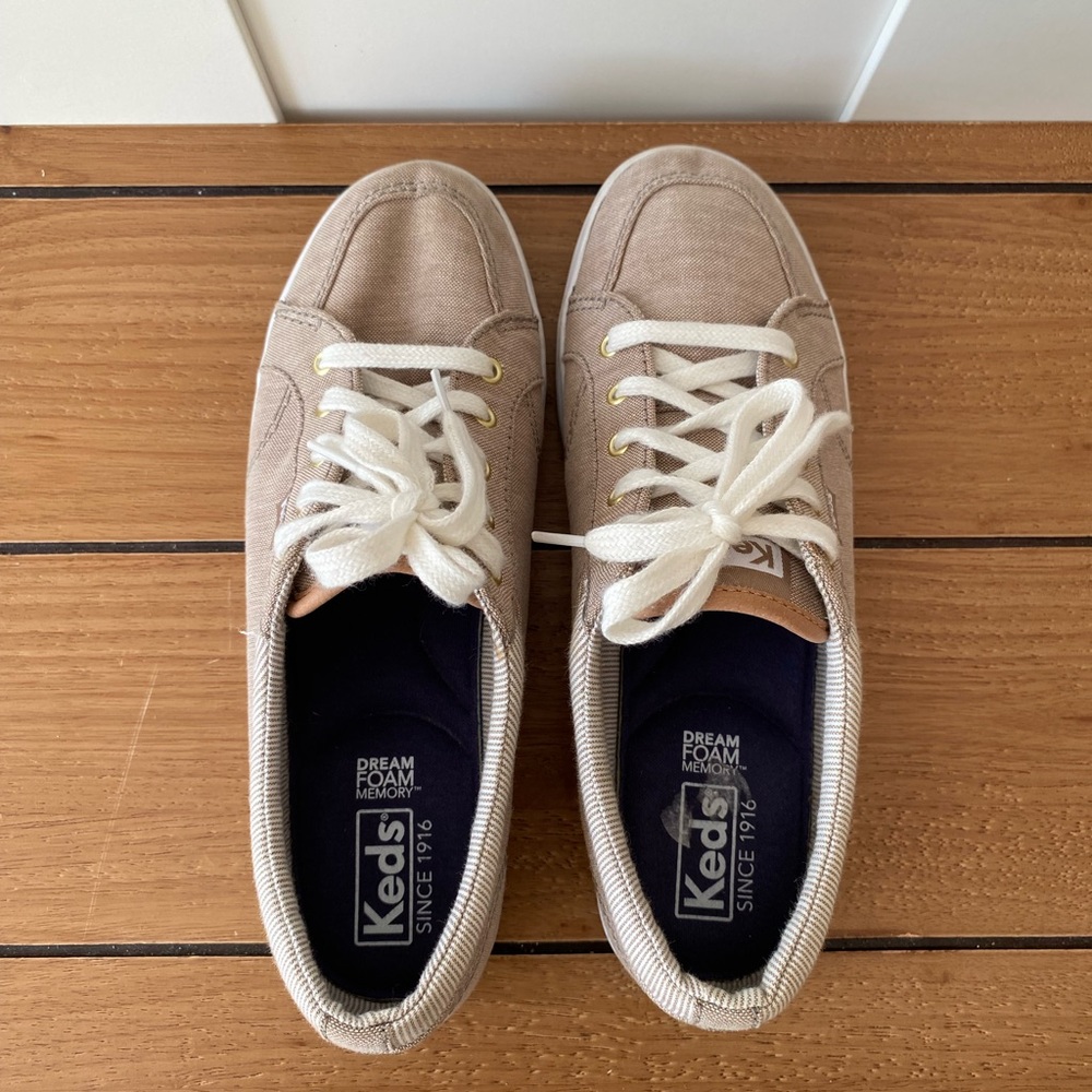 KEDS Beige Sneakers Dream Foam Memory Shoes Women's Size US 6 - Picture 2 of 9
